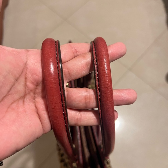 Leopard Print Leather Handbag - Picture 9 of 12